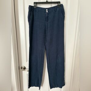 Lilly Pulitzer Deri Linen Wide Leg Palazzo Pants